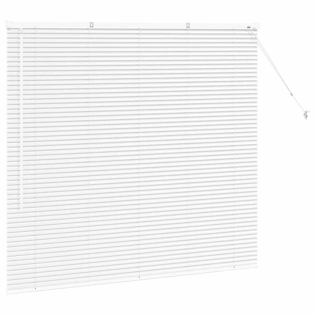 vidaXL Venetian Blinds Height Adjustable White 130 x 150 cm Aluminium