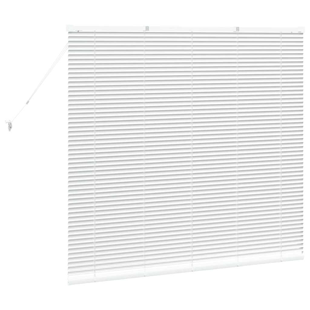 vidaXL Venetian Blinds Height Adjustable White 130 x 150 cm Aluminium