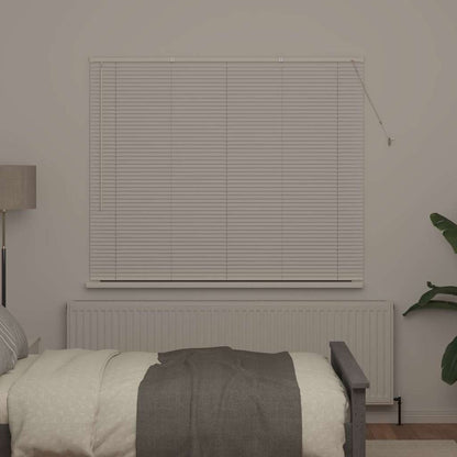 vidaXL Venetian Blinds Height Adjustable White 130 x 155 cm Aluminium