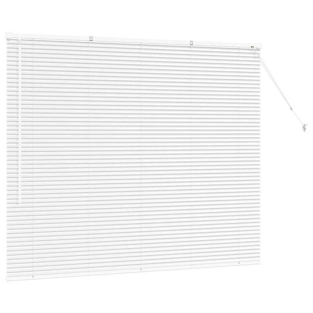 vidaXL Venetian Blinds Height Adjustable White 130 x 155 cm Aluminium