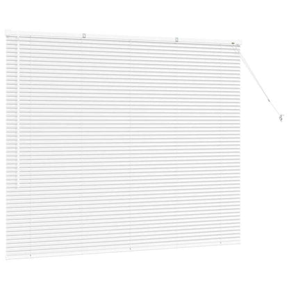 vidaXL Venetian Blinds Height Adjustable White 130 x 155 cm Aluminium