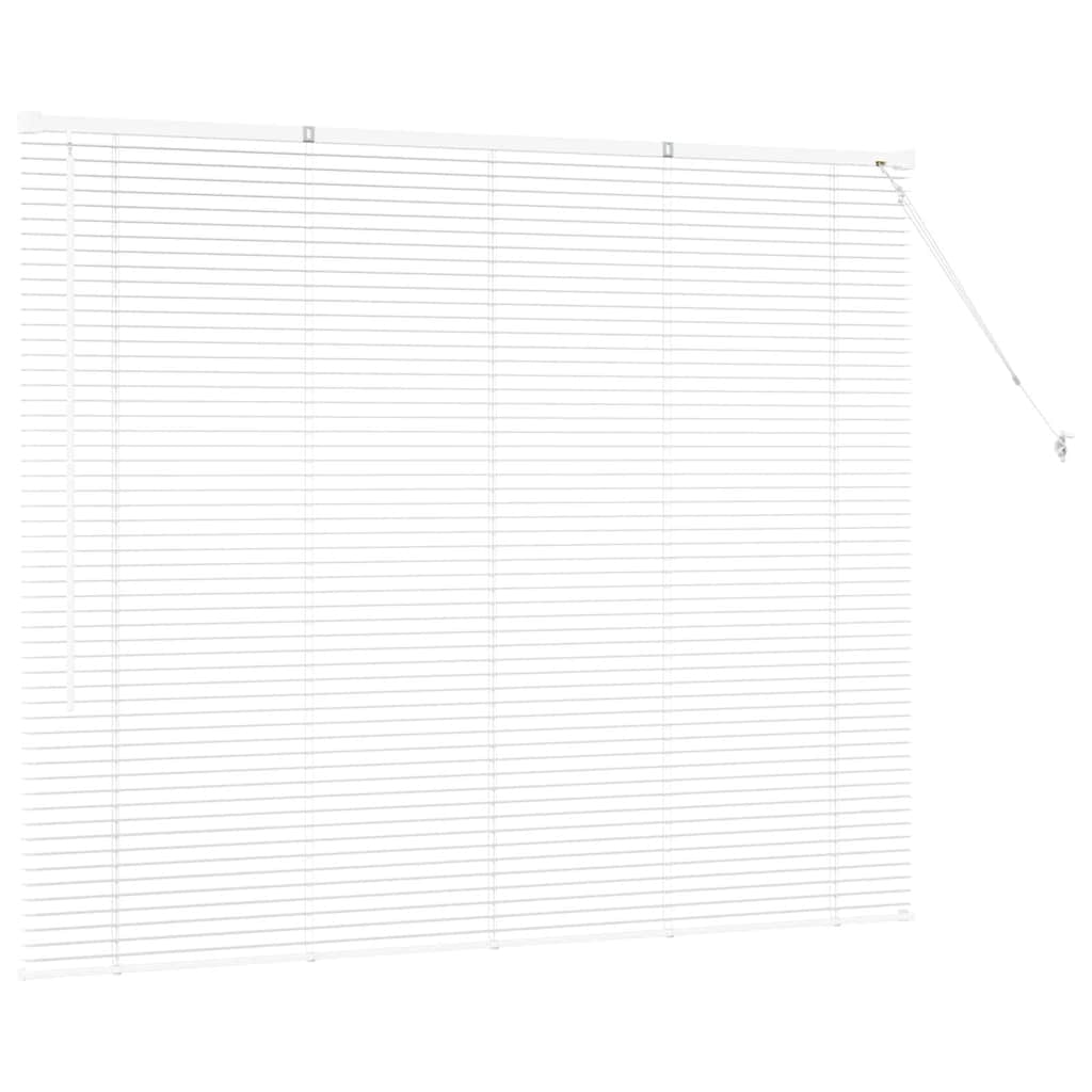vidaXL Venetian Blinds Height Adjustable White 130 x 155 cm Aluminium