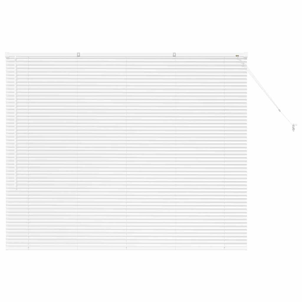 vidaXL Venetian Blinds Height Adjustable White 130 x 155 cm Aluminium