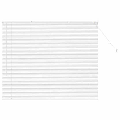 vidaXL Venetian Blinds Height Adjustable White 130 x 155 cm Aluminium