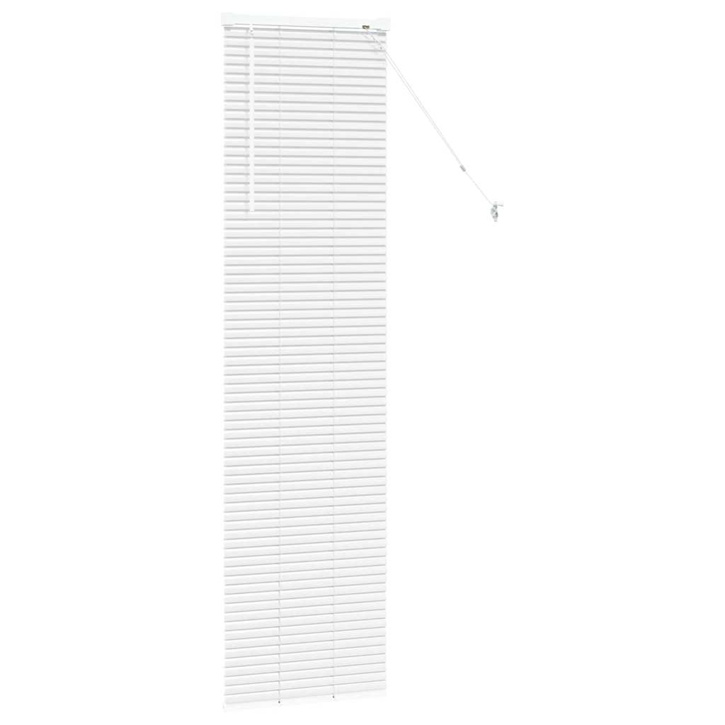 vidaXL Venetian Blinds Height Adjustable White 175 x 50 cm Aluminium