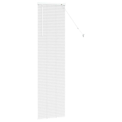 vidaXL Venetian Blinds Height Adjustable White 175 x 50 cm Aluminium