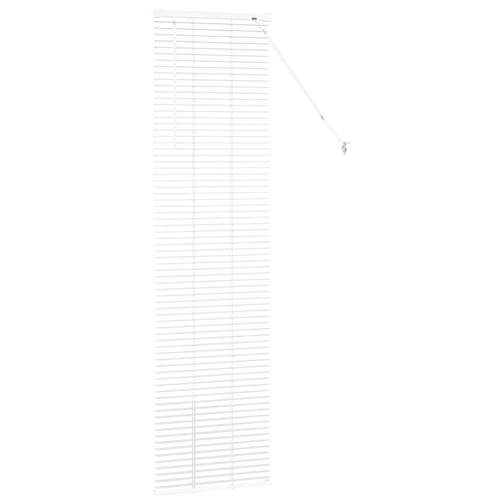 vidaXL Venetian Blinds Height Adjustable White 175 x 50 cm Aluminium