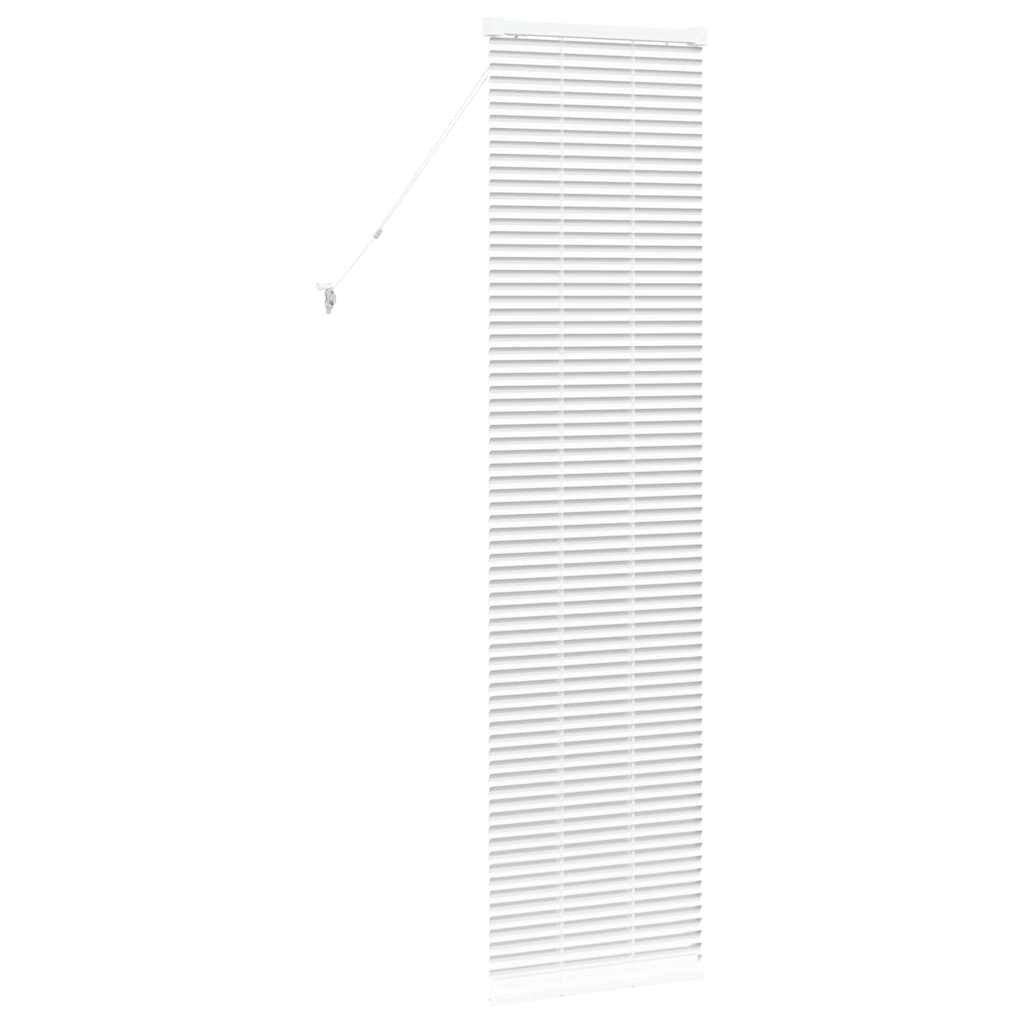 vidaXL Venetian Blinds Height Adjustable White 175 x 50 cm Aluminium