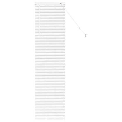 vidaXL Venetian Blinds Height Adjustable White 175 x 50 cm Aluminium