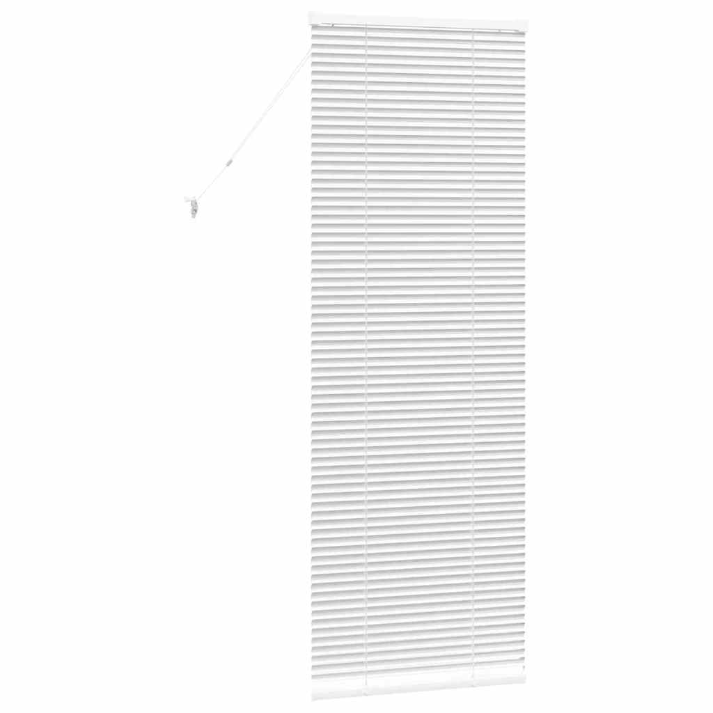 vidaXL Venetian Blinds Height Adjustable White 175 x 55 cm Aluminium