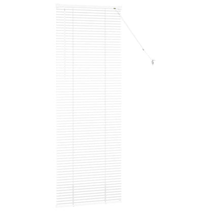 vidaXL Venetian Blinds Height Adjustable White 175 x 65 cm Aluminium