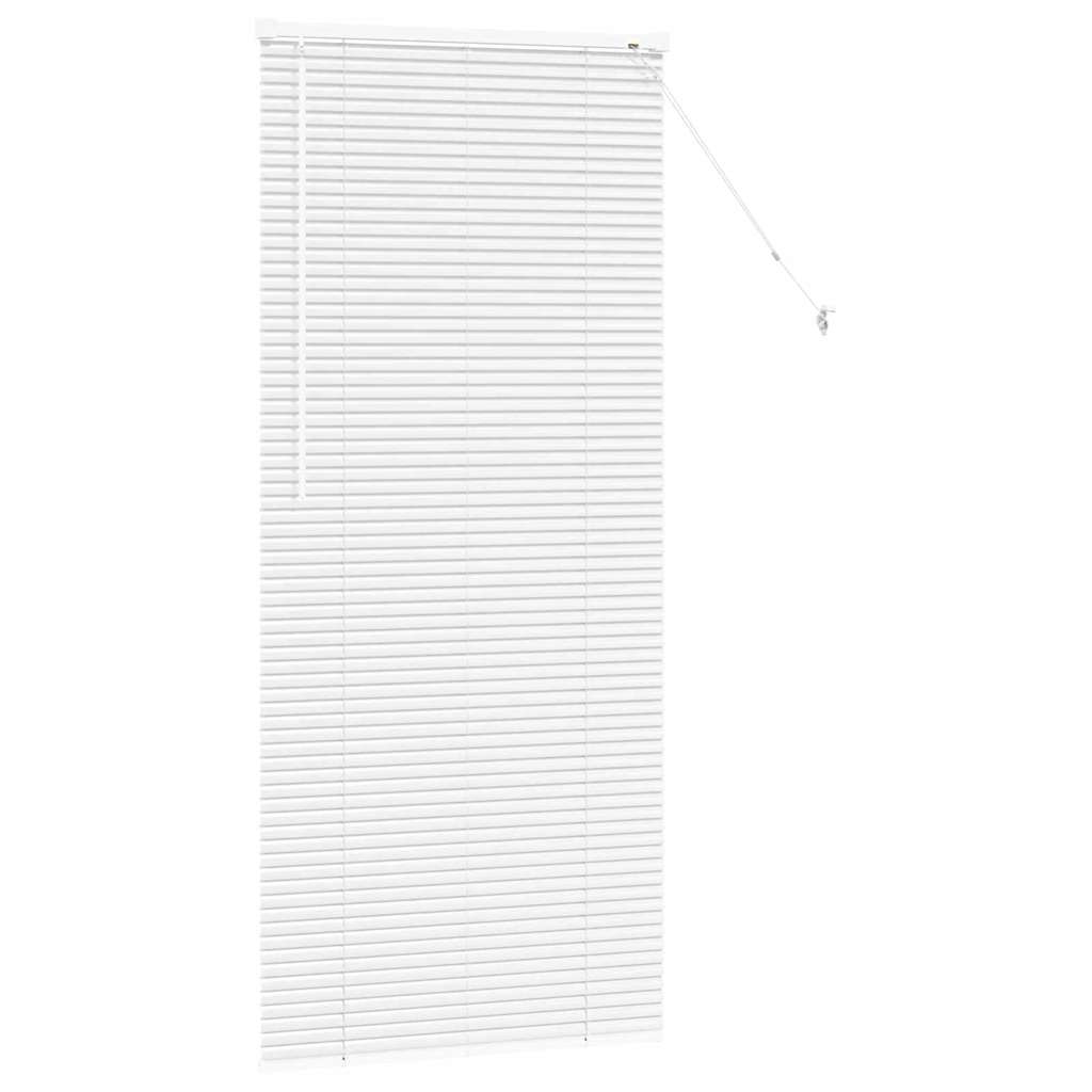 vidaXL Venetian Blinds Height Adjustable White 175 x 75 cm Aluminium