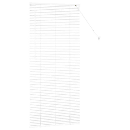 vidaXL Venetian Blinds Height Adjustable White 175 x 75 cm Aluminium
