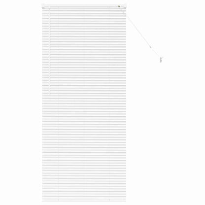 vidaXL Venetian Blinds Height Adjustable White 175 x 75 cm Aluminium
