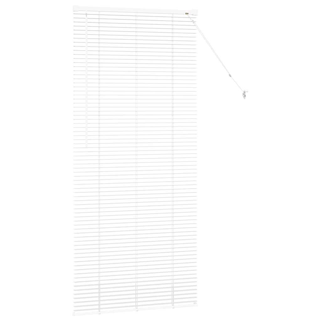 vidaXL Venetian Blinds Height Adjustable White 175 x 80 cm Aluminium
