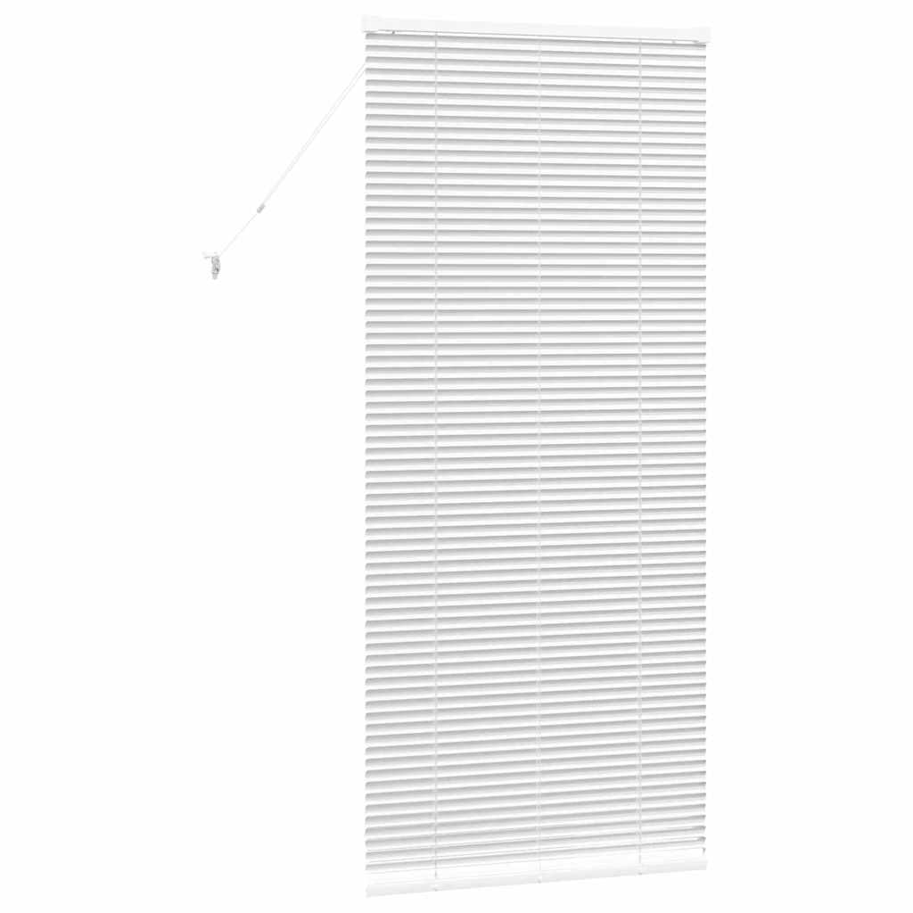 vidaXL Venetian Blinds Height Adjustable White 175 x 80 cm Aluminium
