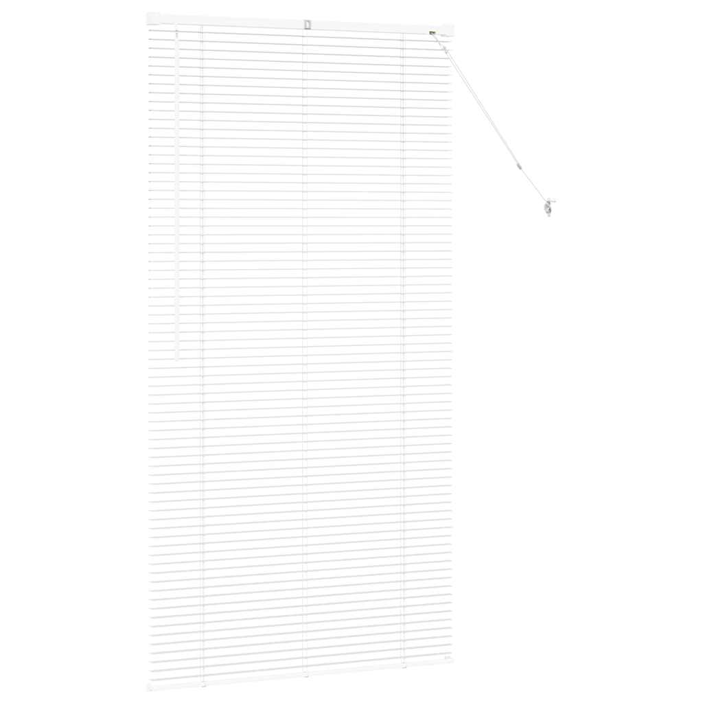 vidaXL Venetian Blinds Height Adjustable White 175 x 85 cm Aluminium