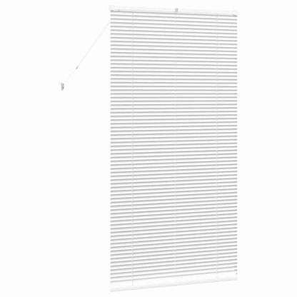 vidaXL Venetian Blinds Height Adjustable White 175 x 85 cm Aluminium