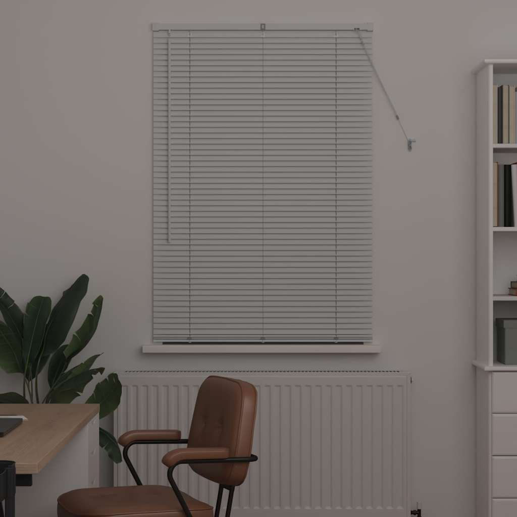 vidaXL Venetian Blinds Height Adjustable White 175 x 95 cm Aluminium