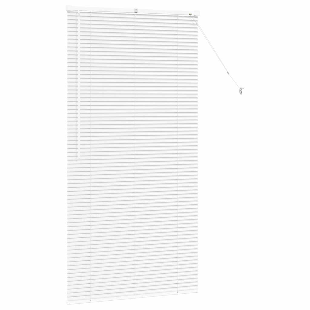 vidaXL Venetian Blinds Height Adjustable White 175 x 95 cm Aluminium