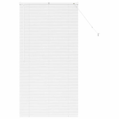 vidaXL Venetian Blinds Height Adjustable White 175 x 95 cm Aluminium