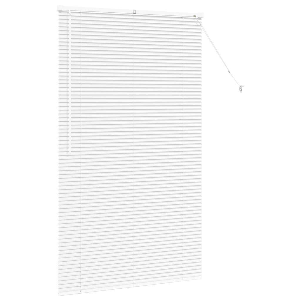 vidaXL Venetian Blinds Height Adjustable White 175 x 100 cm Aluminium
