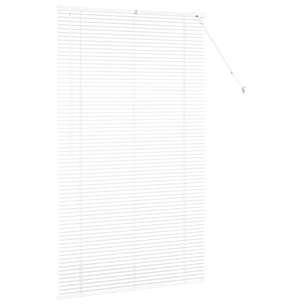 vidaXL Venetian Blinds Height Adjustable White 175 x 100 cm Aluminium