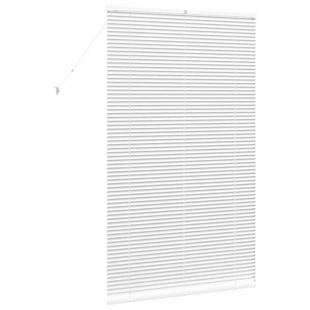 vidaXL Venetian Blinds Height Adjustable White 175 x 100 cm Aluminium