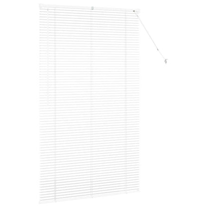 vidaXL Venetian Blinds Height Adjustable White 175 x 105 cm Aluminium