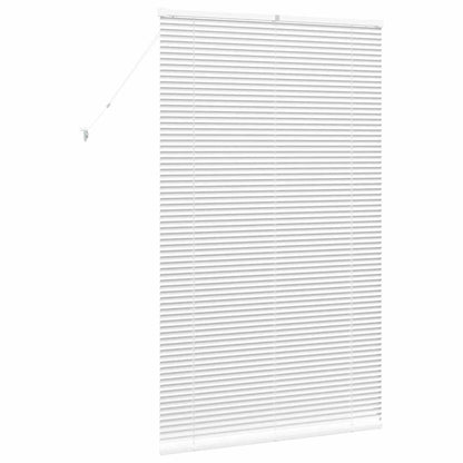 vidaXL Venetian Blinds Height Adjustable White 175 x 105 cm Aluminium