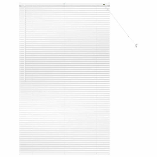 vidaXL Venetian Blinds Height Adjustable White 175 x 105 cm Aluminium