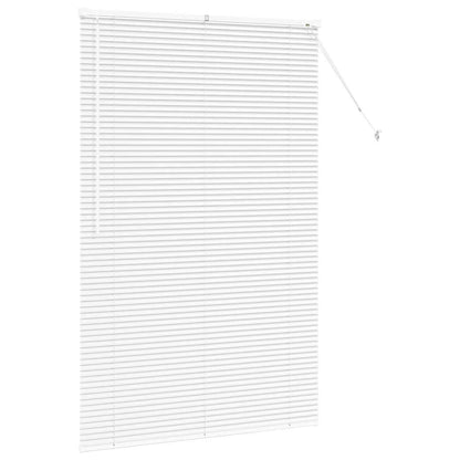 vidaXL Venetian Blinds Height Adjustable White 175 x 110 cm Aluminium