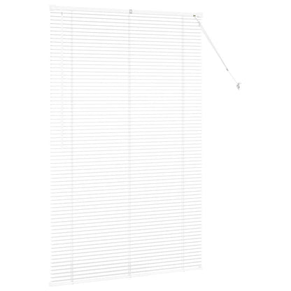 vidaXL Venetian Blinds Height Adjustable White 175 x 110 cm Aluminium