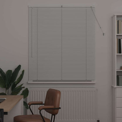 vidaXL Venetian Blinds Height Adjustable White 175 x 115 cm Aluminium