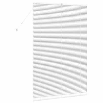vidaXL Venetian Blinds Height Adjustable White 175 x 115 cm Aluminium