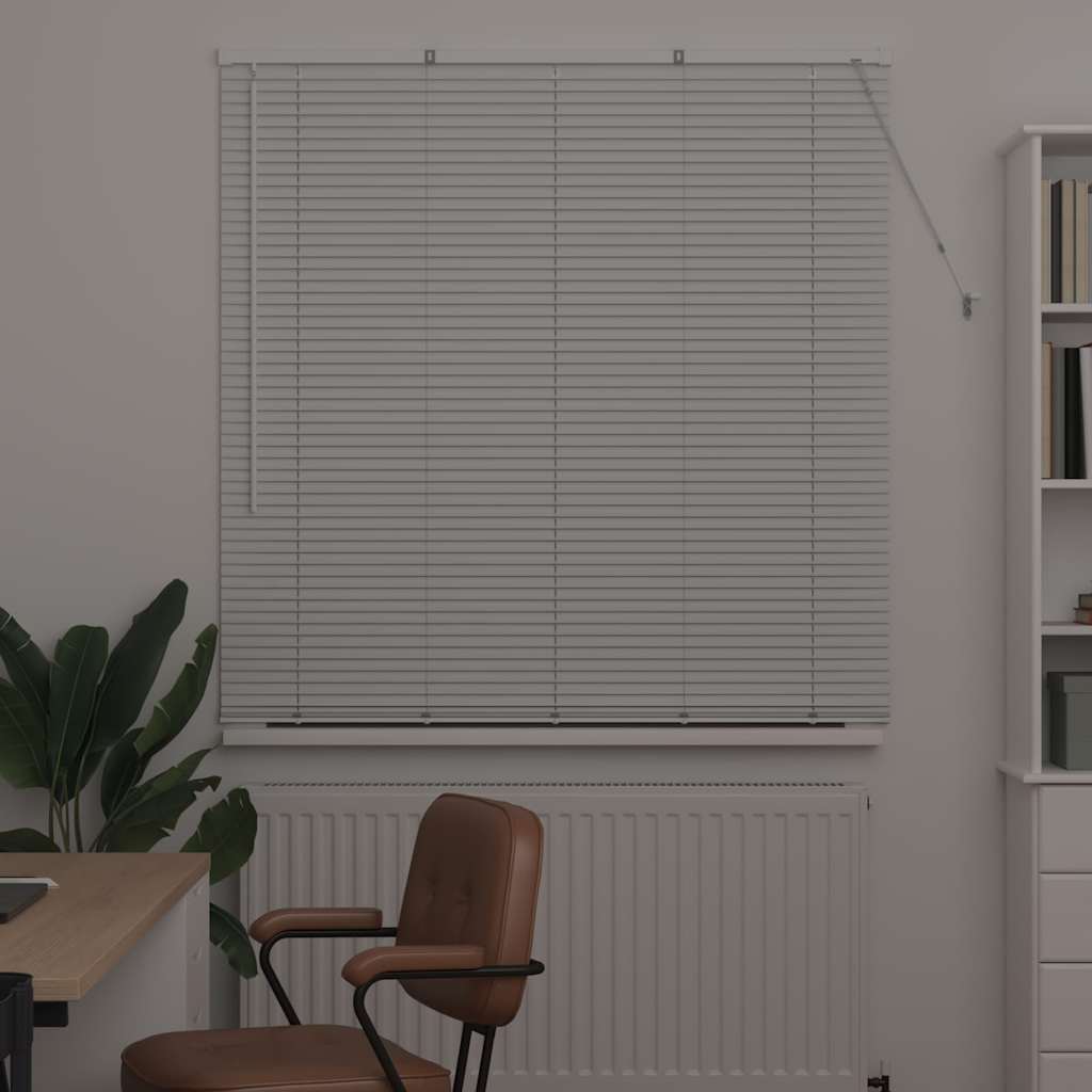 vidaXL Venetian Blinds Height Adjustable White 175 x 130 cm Aluminium