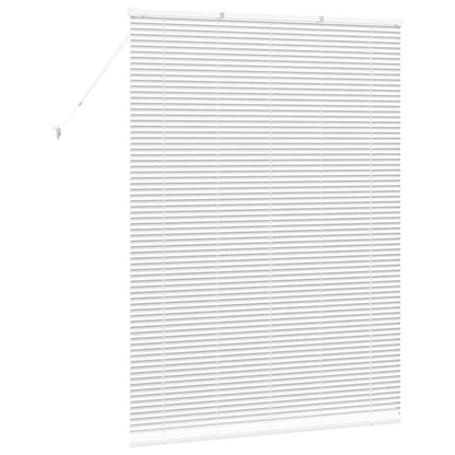 vidaXL Venetian Blinds Height Adjustable White 175 x 130 cm Aluminium