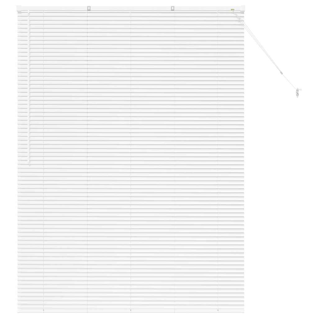 vidaXL Venetian Blinds Height Adjustable White 175 x 130 cm Aluminium
