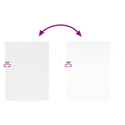 vidaXL Venetian Blinds Height Adjustable White 175 x 130 cm Aluminium