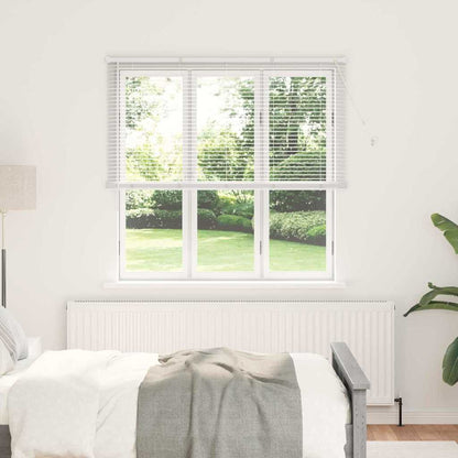 vidaXL Venetian Blinds Height Adjustable White 175 x 140 cm Aluminium