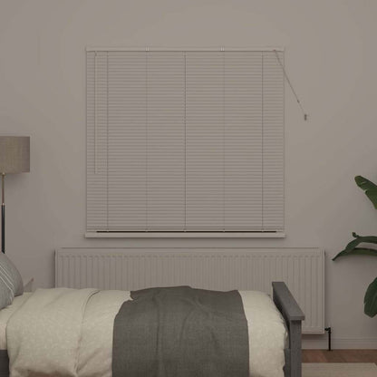 vidaXL Venetian Blinds Height Adjustable White 175 x 140 cm Aluminium