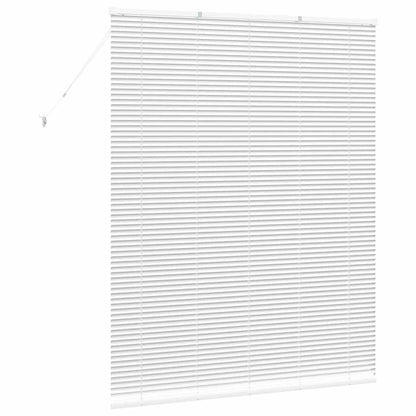 vidaXL Venetian Blinds Height Adjustable White 175 x 140 cm Aluminium