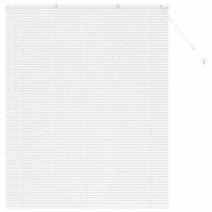 vidaXL Venetian Blinds Height Adjustable White 175 x 140 cm Aluminium