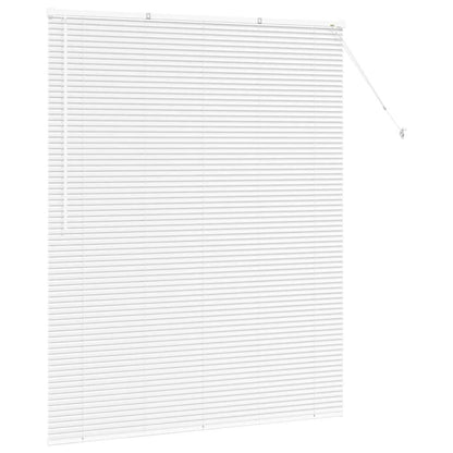 vidaXL Venetian Blinds Height Adjustable White 175 x 150 cm Aluminium