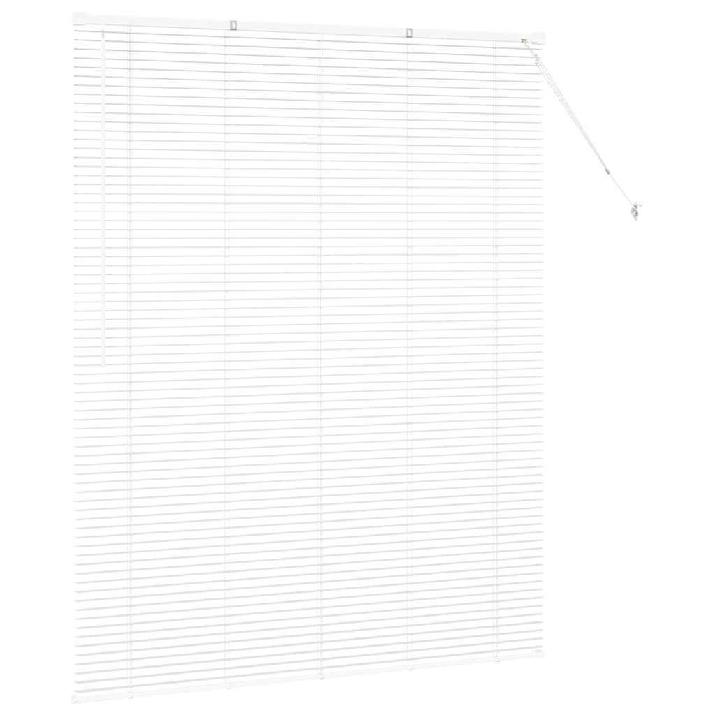 vidaXL Venetian Blinds Height Adjustable White 175 x 150 cm Aluminium