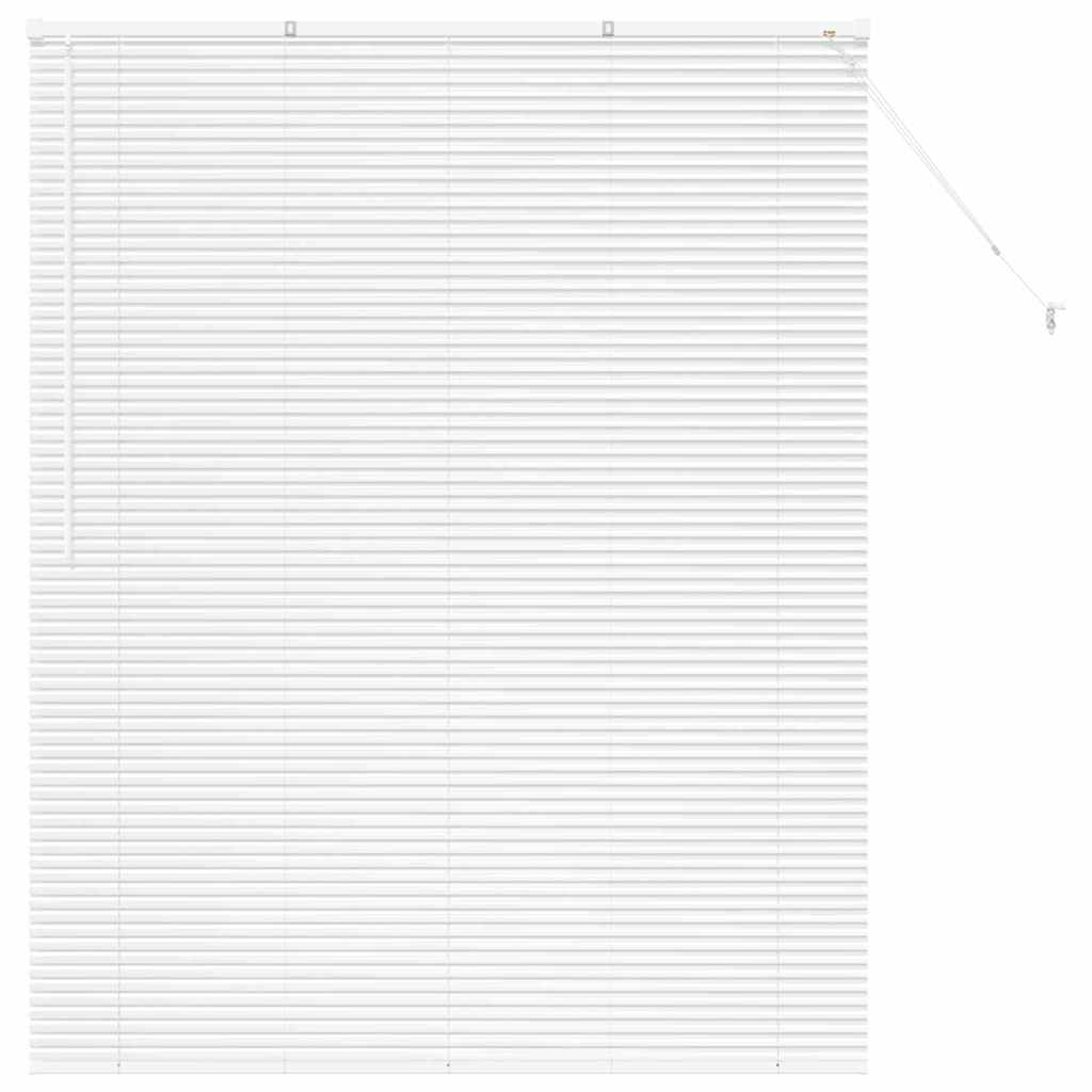 vidaXL Venetian Blinds Height Adjustable White 175 x 150 cm Aluminium