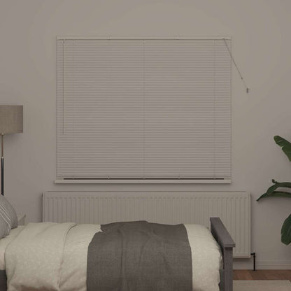 vidaXL Venetian Blinds Height Adjustable White 175 x 160 cm Aluminium