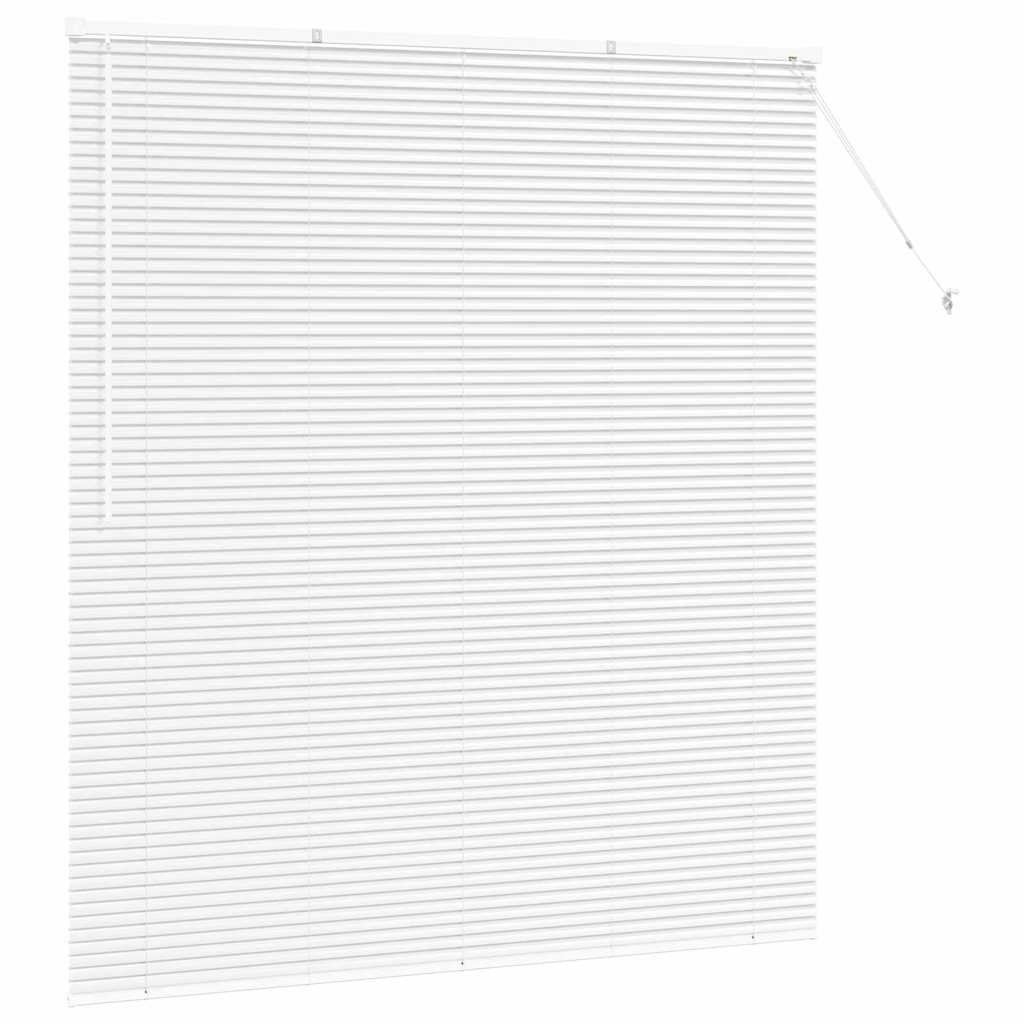 vidaXL Venetian Blinds Height Adjustable White 175 x 160 cm Aluminium