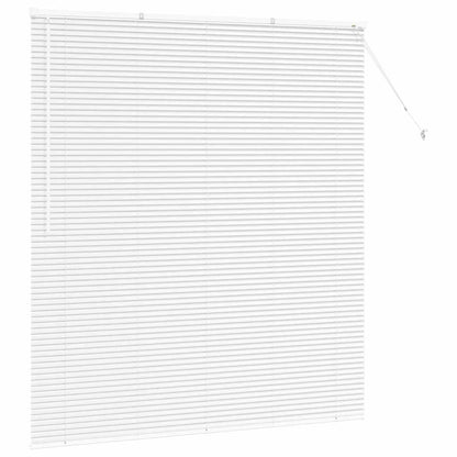 vidaXL Venetian Blinds Height Adjustable White 175 x 160 cm Aluminium