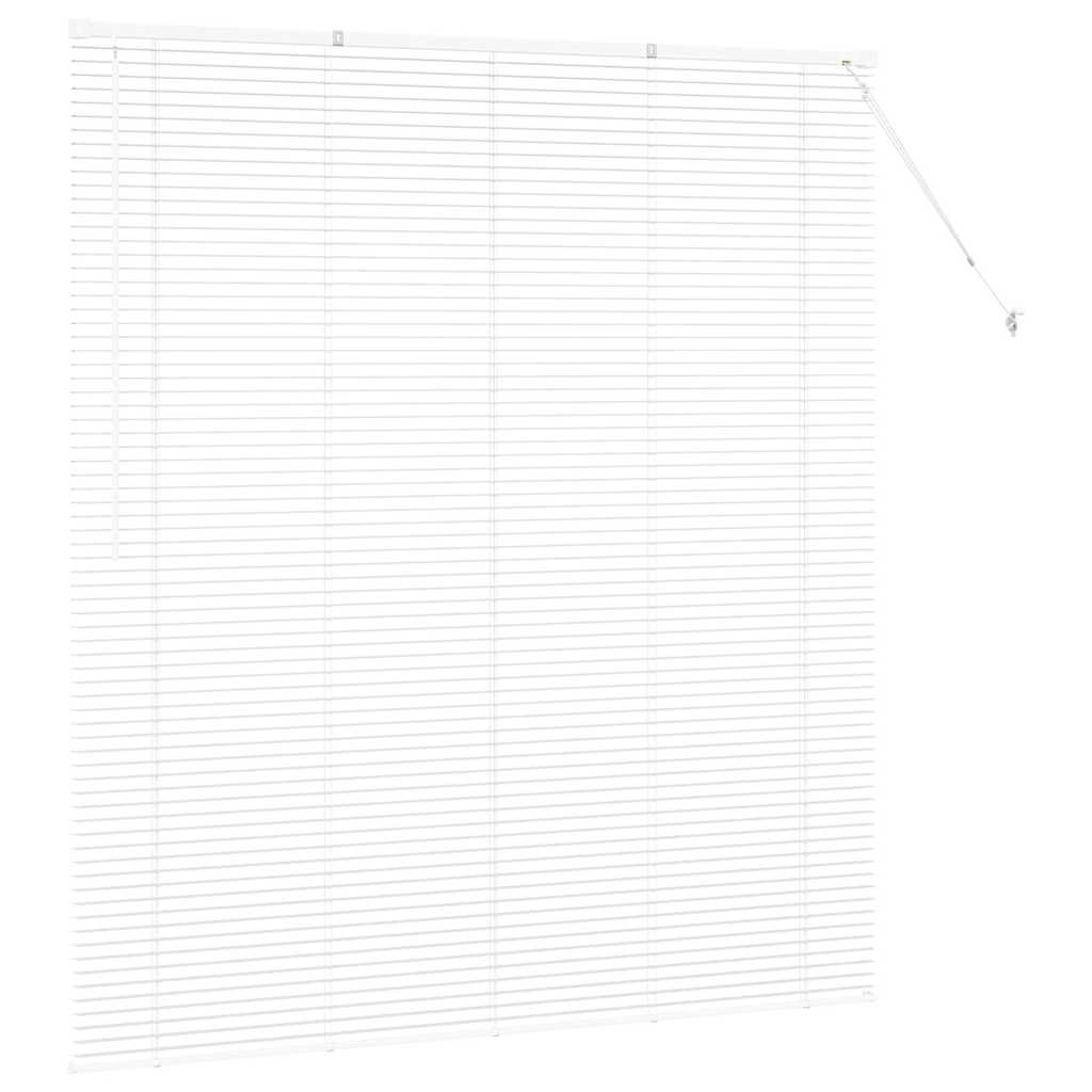 vidaXL Venetian Blinds Height Adjustable White 175 x 160 cm Aluminium